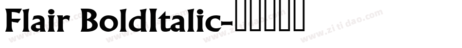 Flair BoldItalic字体转换